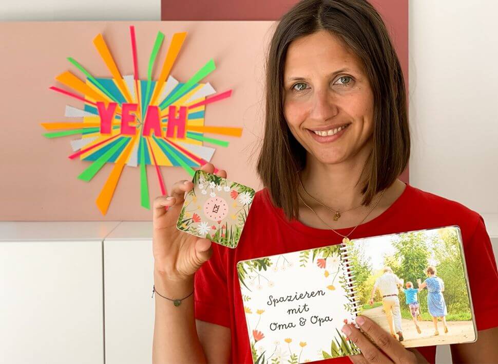 "Draußen im Garten" — Ein neues Design für unser Kinder Fotobuch — Kleine Prints