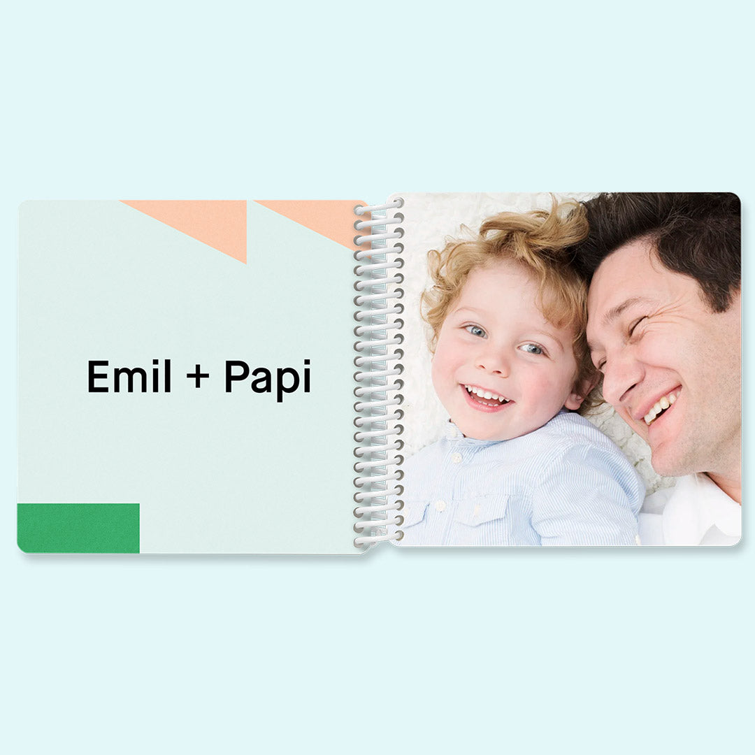 Design Fotobuch für Kinder: Mein Bruder und mein Papa — Kleine Prints