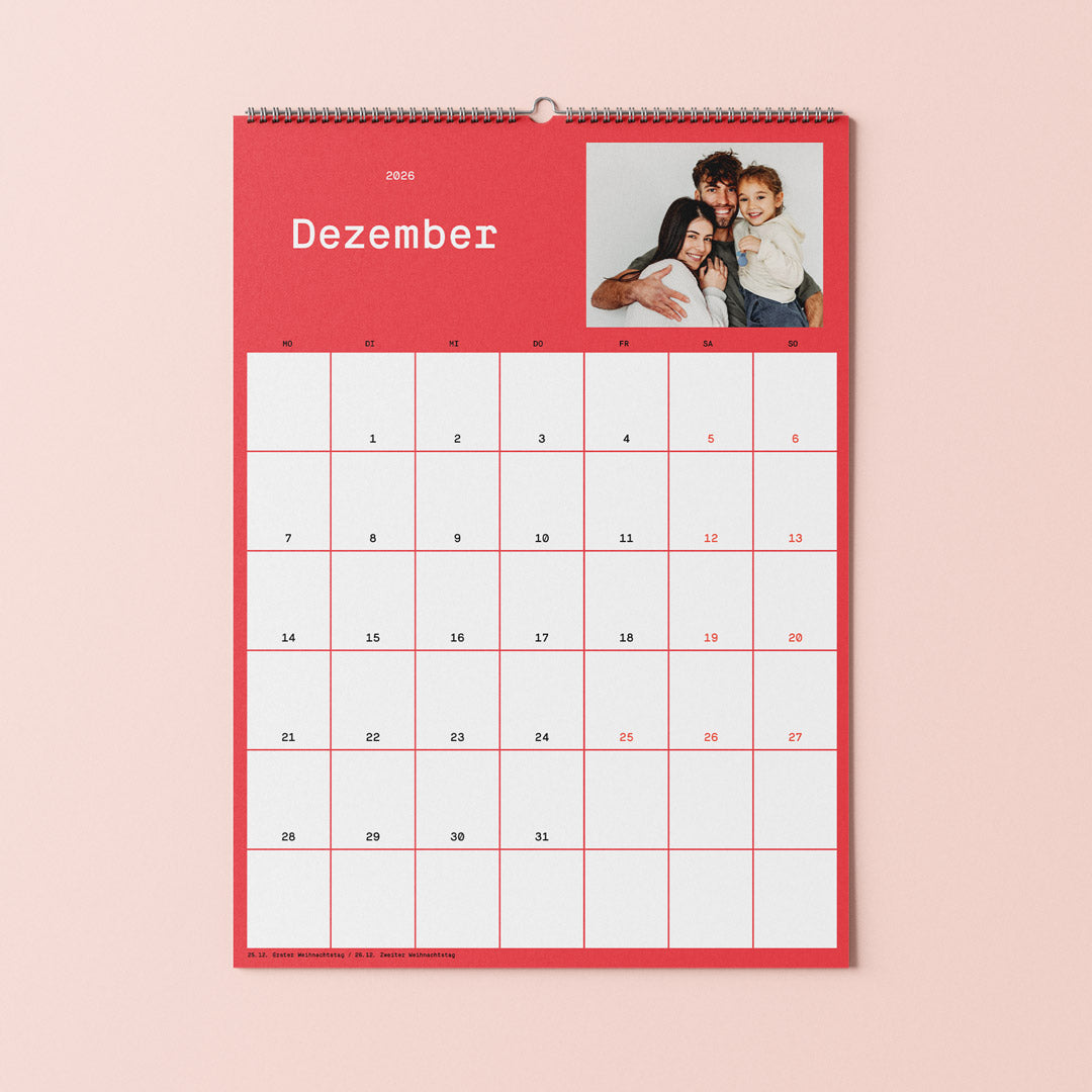 Familienkalender mit Fotos