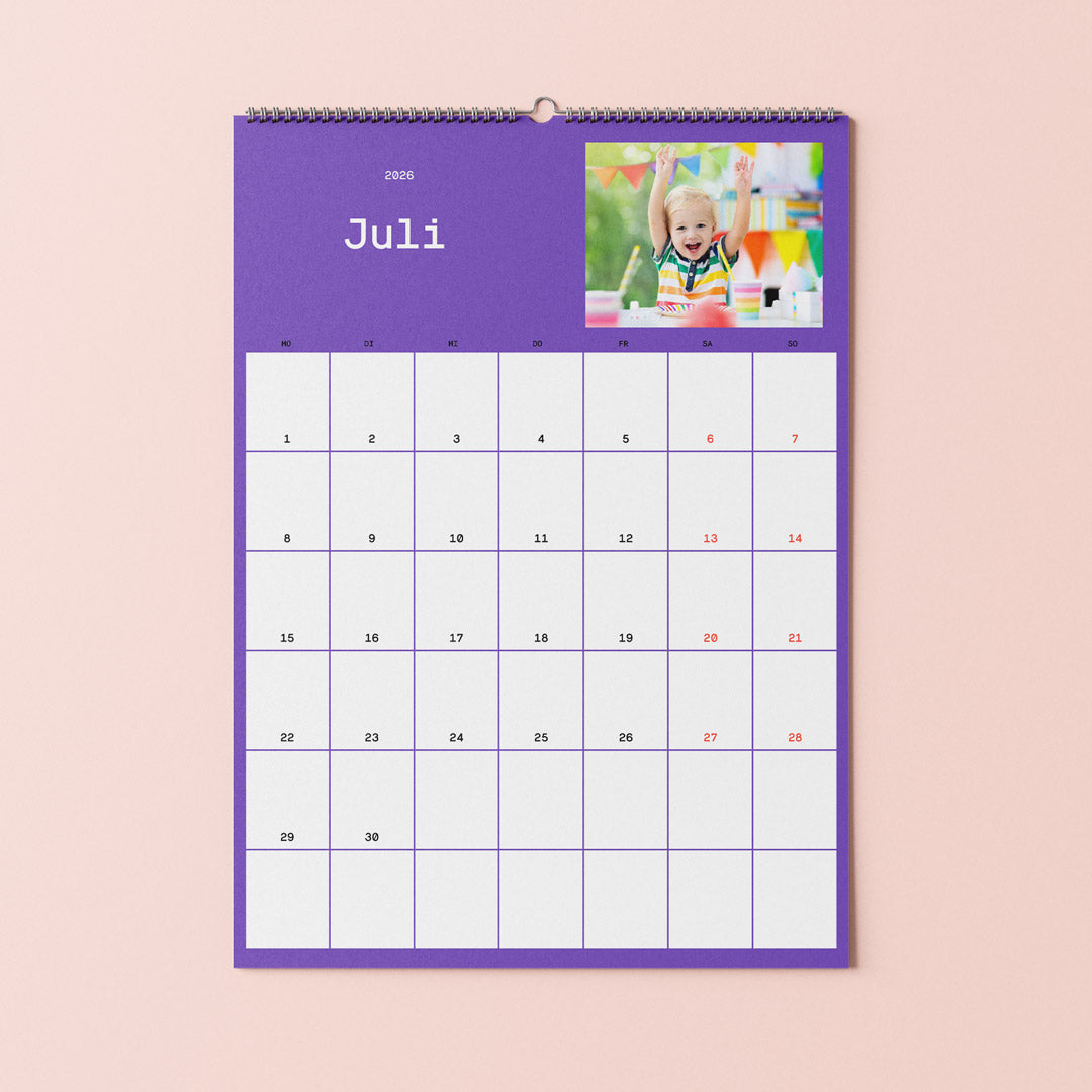 Familienkalender mit Fotos