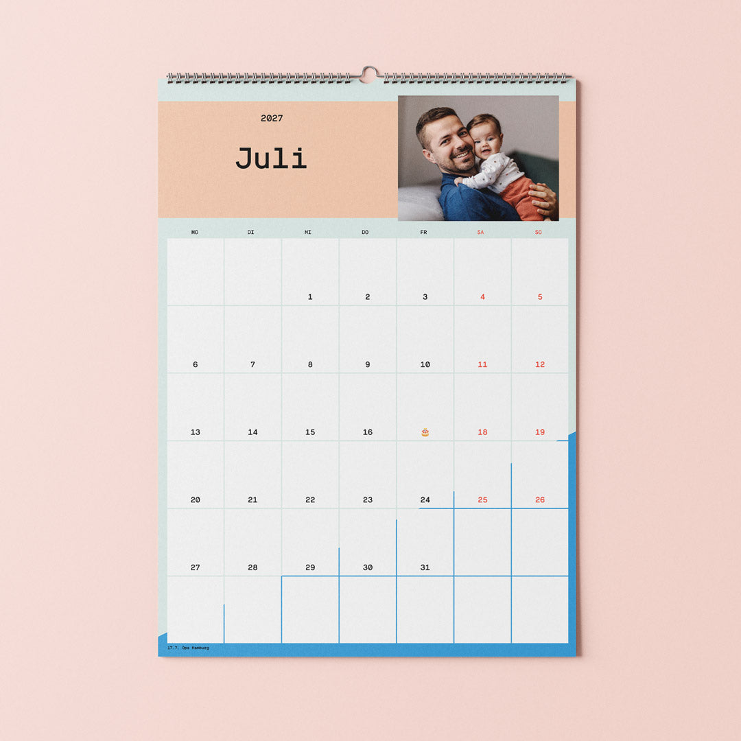Familienkalender mit Fotos
