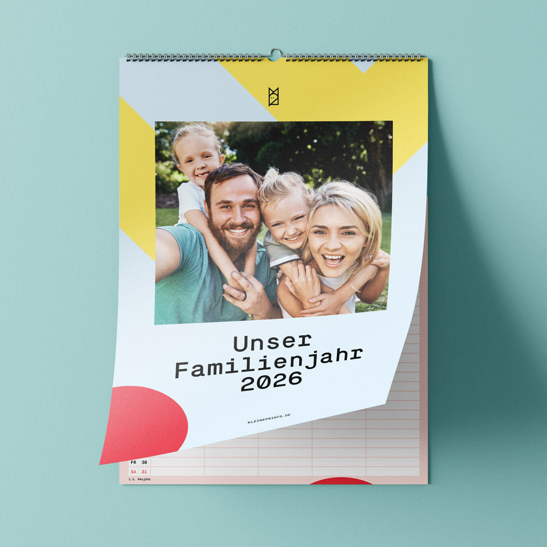 Familienplaner mit Fotos