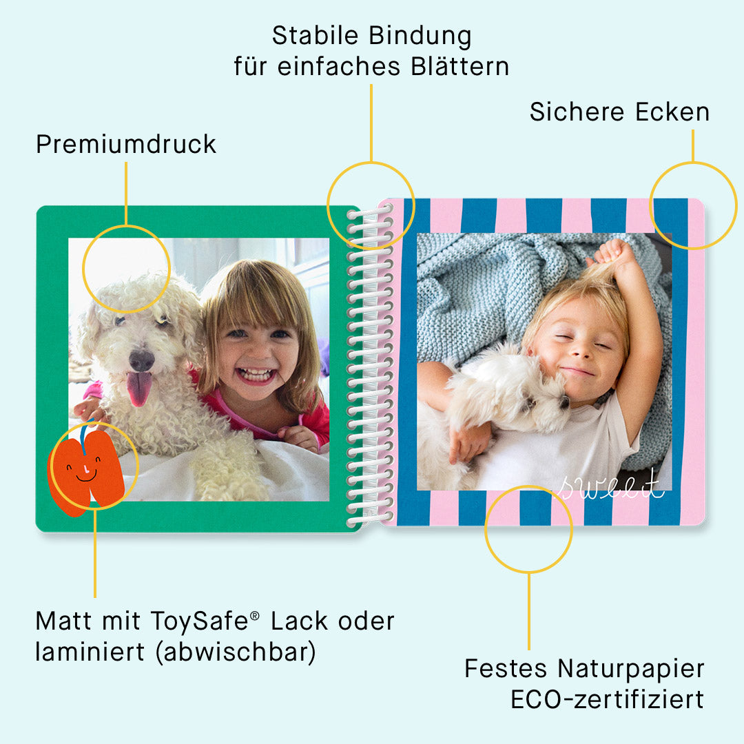 Fotobuch für Kinder Lieblingsstück-Edition "Happy Faces" x UNTER PINIEN