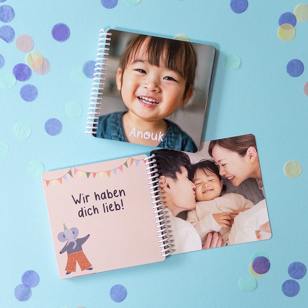 Fotobuch für Kinder als Geschenk zum Geburtstag — Kleine Prints