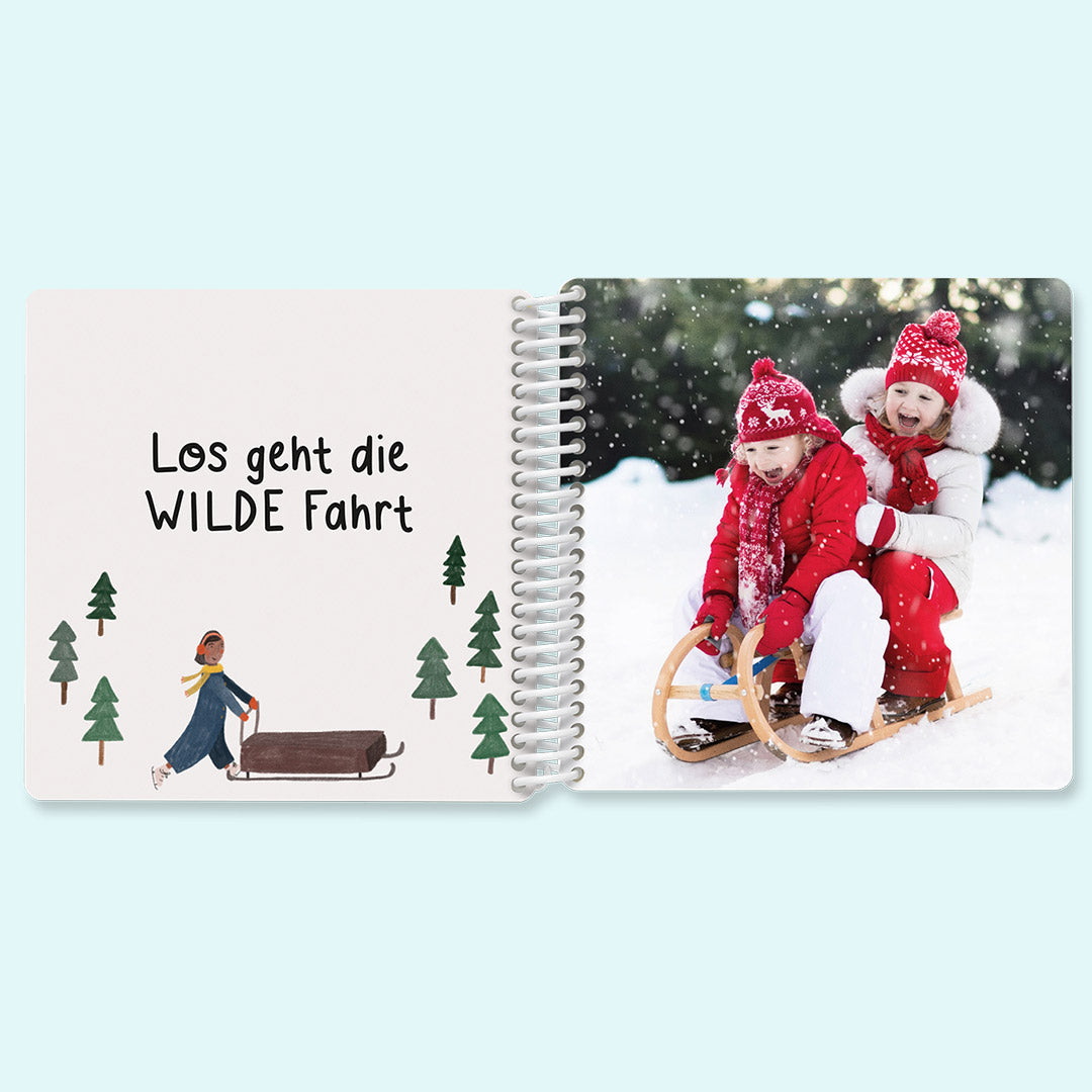 Fotobuch für Kinder WEIHNACHTSEDITION by Gretas Schwester, Schlitten — Kleine Prints