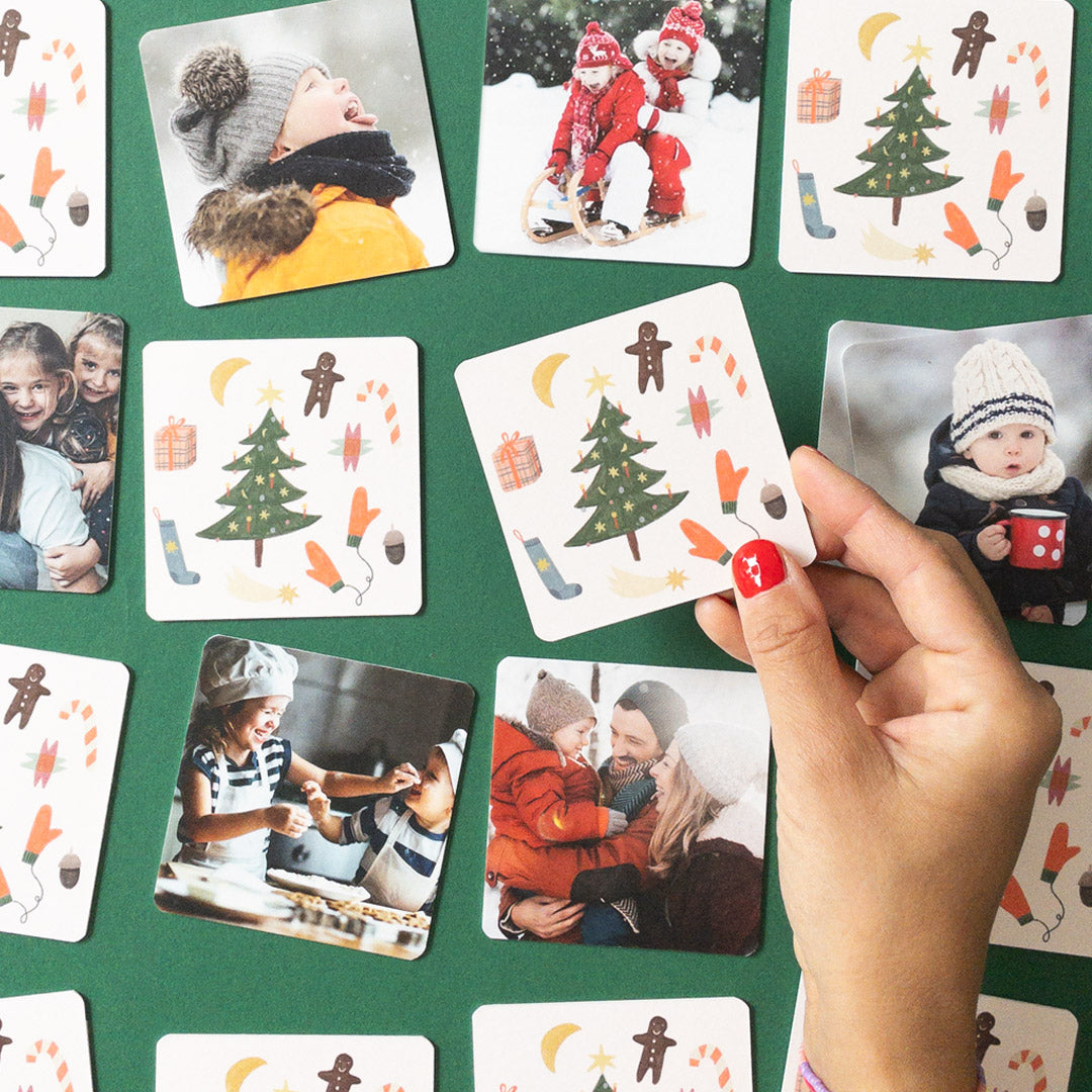 Memo mit eigenen Fotos im Weihnachtsdesign —Kleine Prints