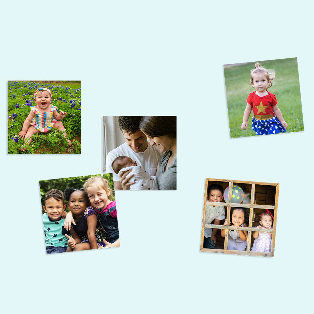 Quadratische Fotoabzüge auf mattem Naturpapier von Kleine Prints