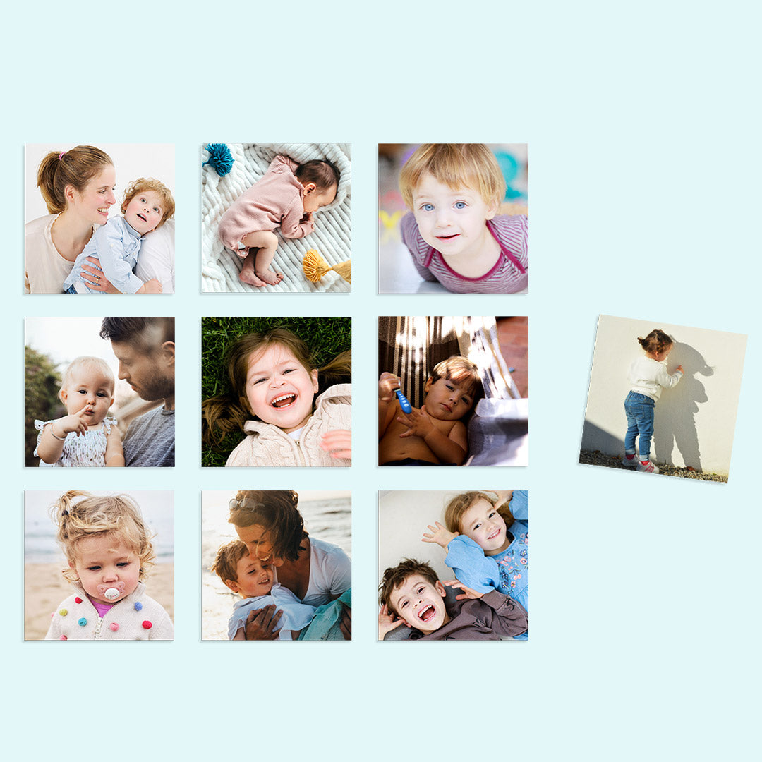 Quadratische Fotoprints auf mattem Naturpapier von Kleine Prints