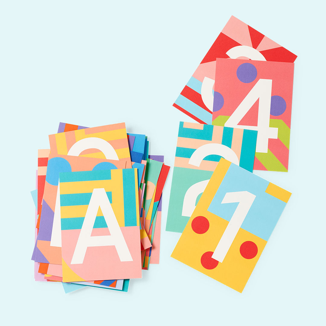 Kartenset Alphabet und Zahlen — Kleine Prints