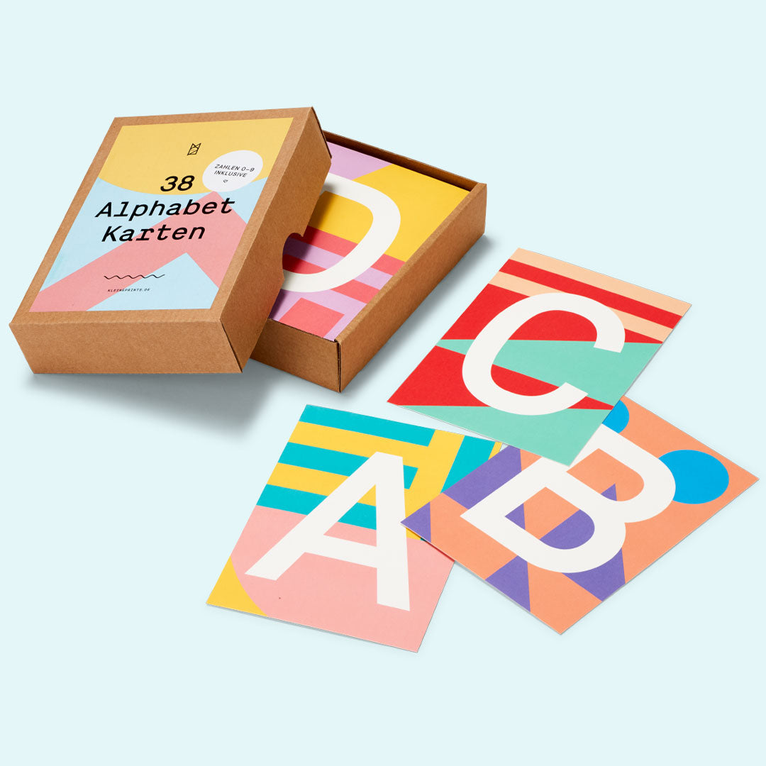 Kartenset Alphabet und Zahlen — Kleine Prints