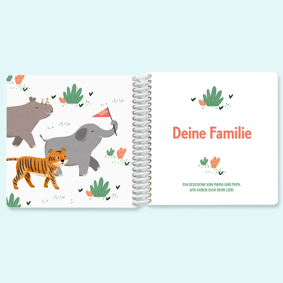 Fotobuch für Kinder mit dicken Pappseiten und Tieren von Kleine Prints