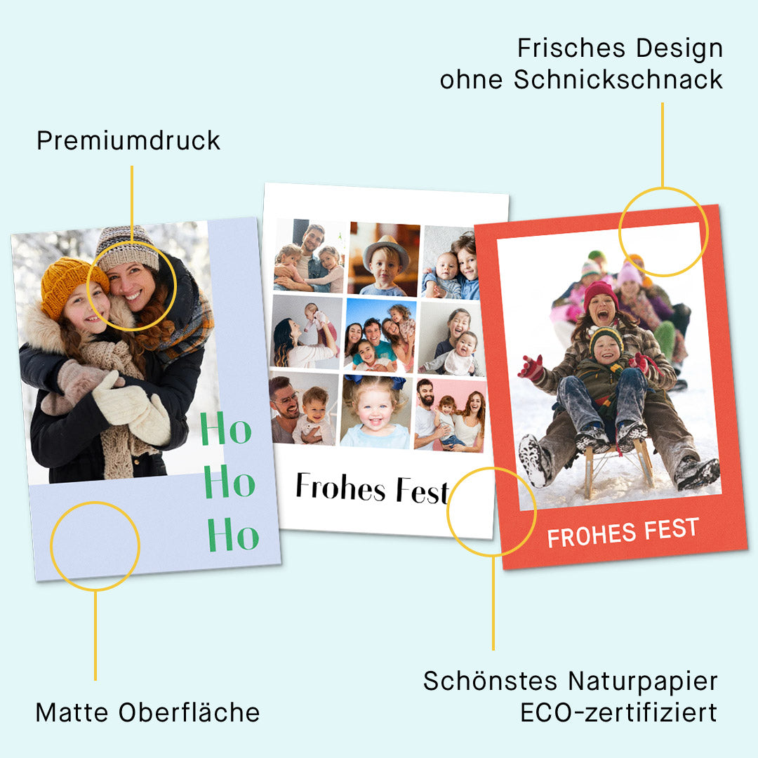 Weihnachtskarte Weihnachtsstrumpf