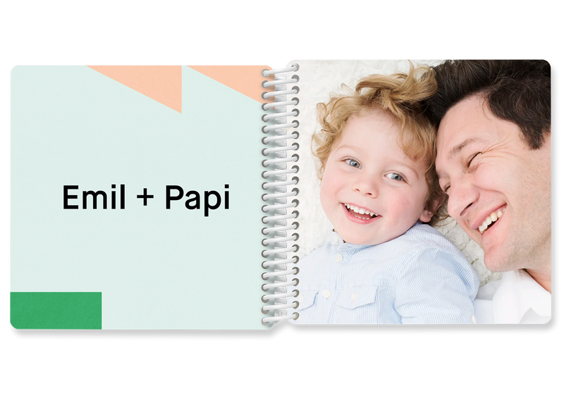Design Fotobuch für Kinder: Mein Bruder und mein Papa — Kleine Prints