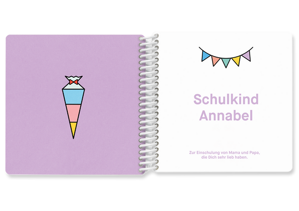 Hallo Schule Fotobuch zur Einschulung und Kitaabschied — Kleine Prints