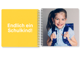 Hallo Schule Fotobuch zur Einschulung und bestes Geschenk für die Schultüte — Kleine Prints
