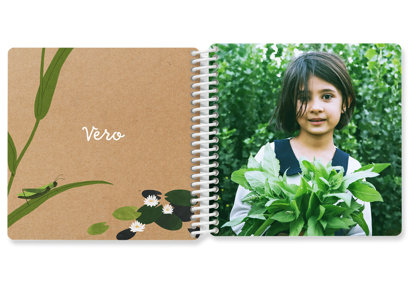 Fotobuch für Kinder im Garten Design — Kleine Prints