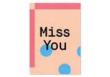 Design Grußkarte Miss You — Kleine Prints
