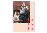 Design Weihnachtskarte mit Fotos "Ho Ho Ho" — Kleine Prints