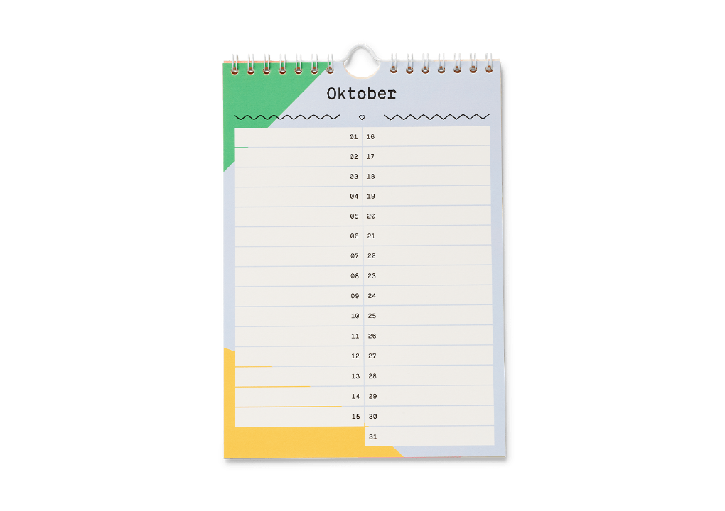 Geburtstagskalender mit Spiralbindung von Kleine Prints