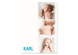 Geburtskarte Fotostreifen von Kleine Prints