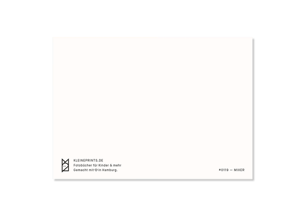 Spruch Postkarte Mixer von Kleine Prints