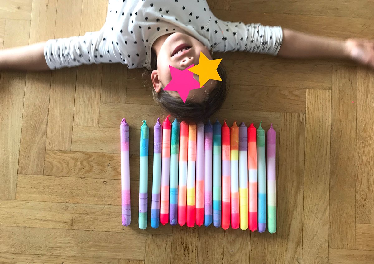 Dip Dye DIY — Anleitung zum Kerzen selber färben — Kleine Prints