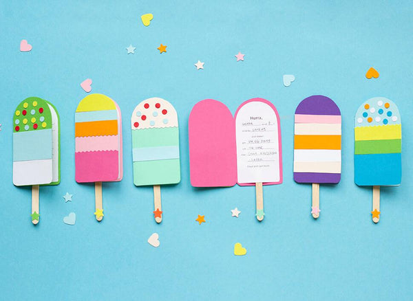 Tolles DIY mit Vorlage: Die beliebten Eis-Einladungskarten! — Kleine Prints