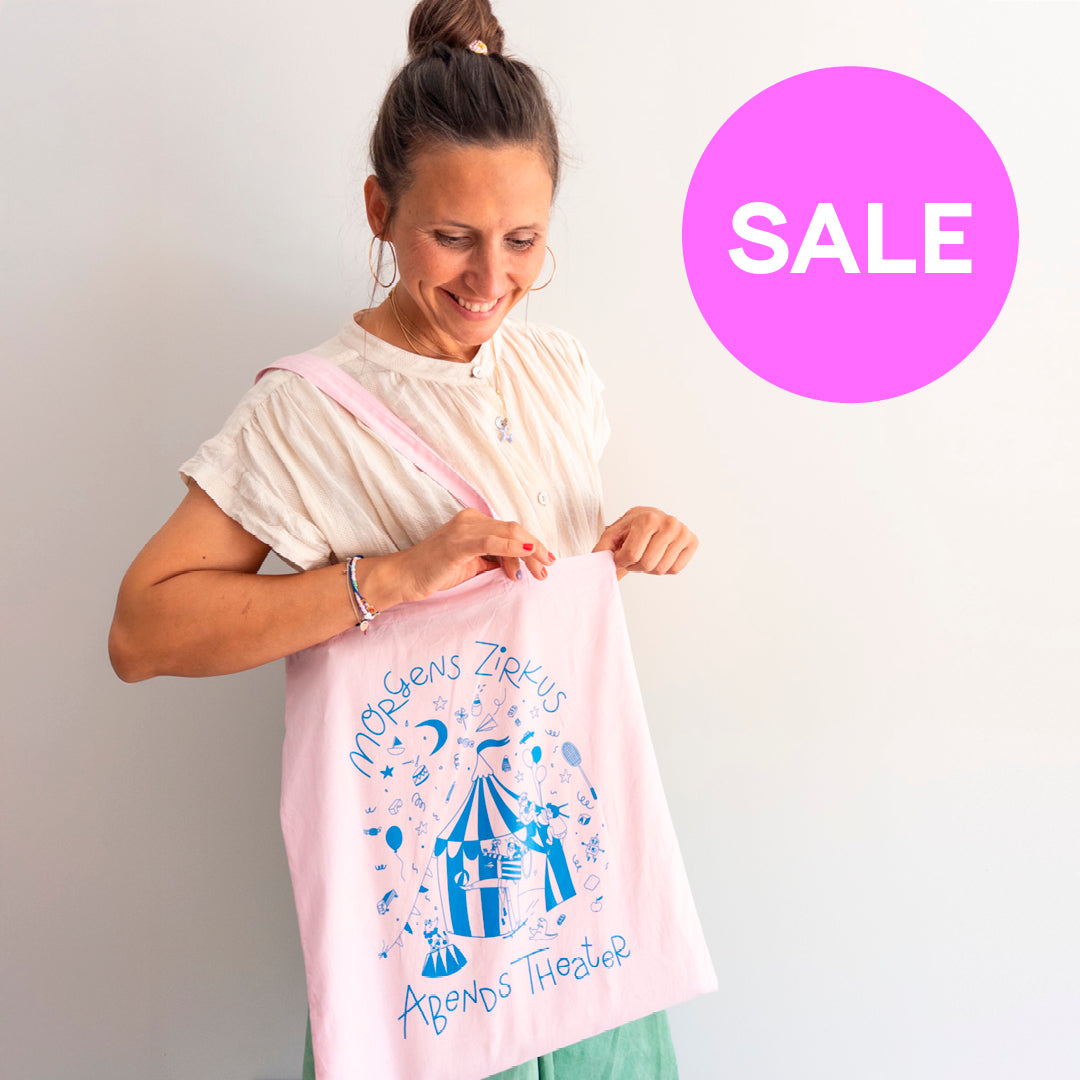 Beutel "Morgens Zirkus Abends Theater"
