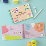 Buntes Design Freundebuch für Kita und Grundschule — Kleine Prints