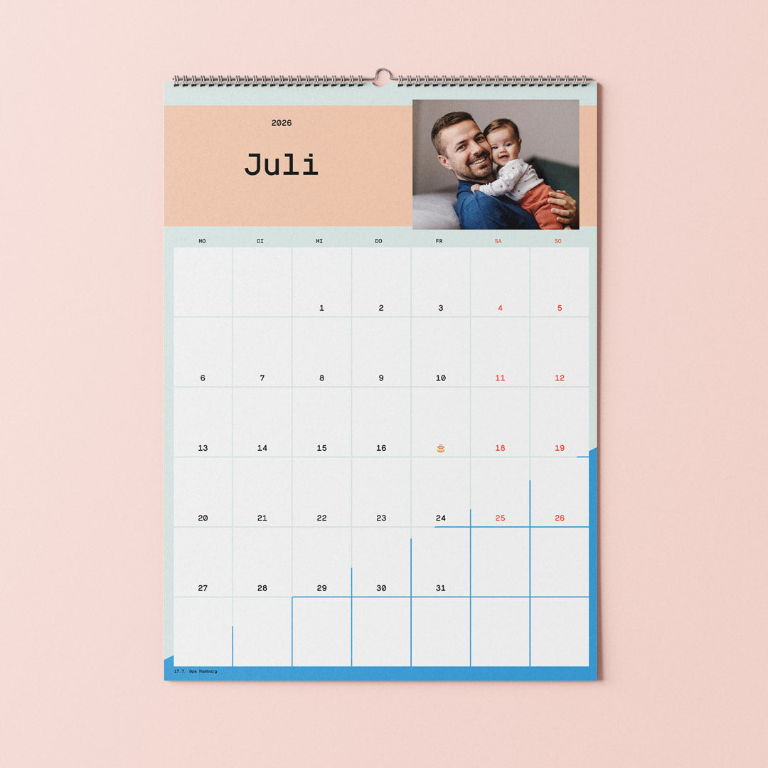 Familienkalender mit Fotos