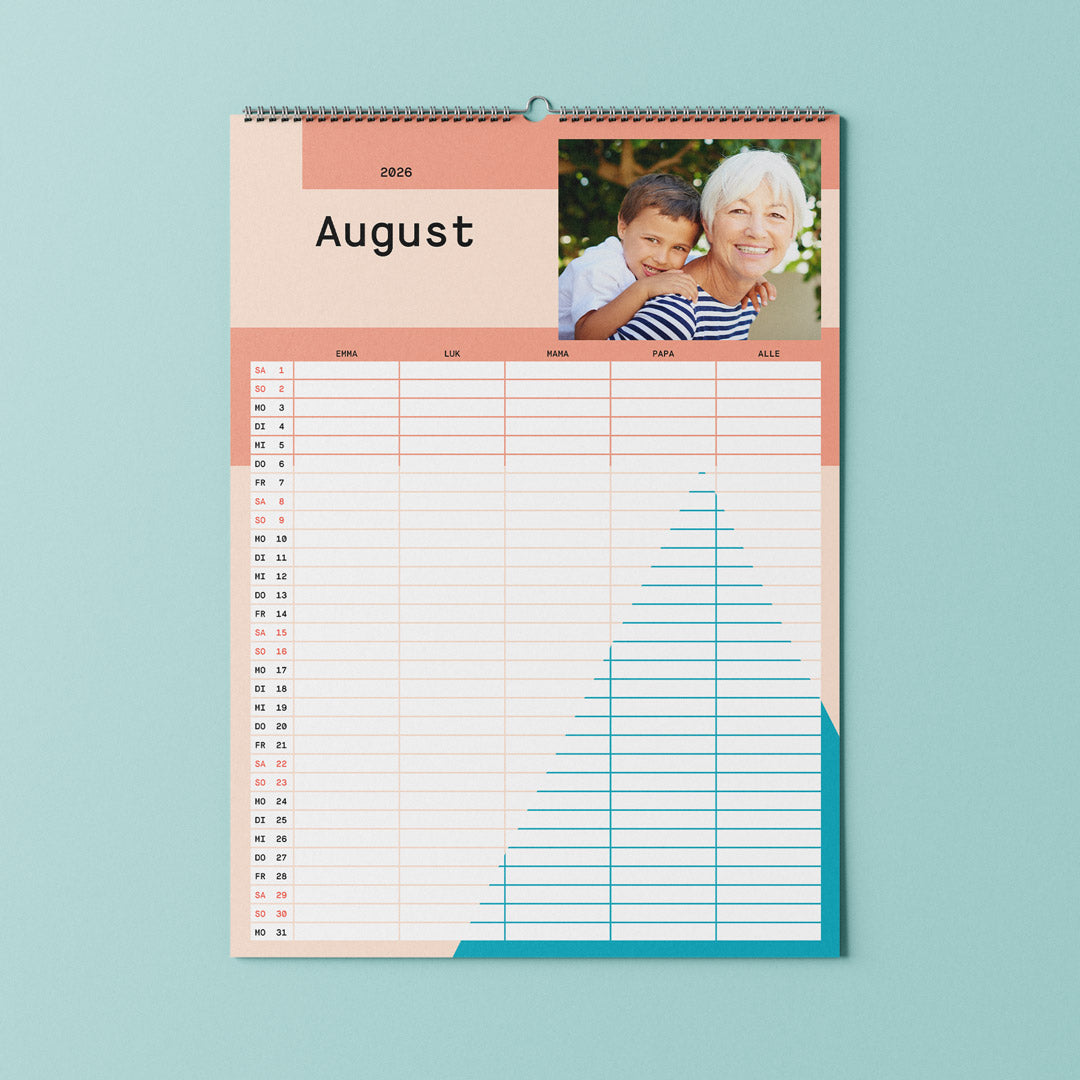 Familienplaner mit Fotos