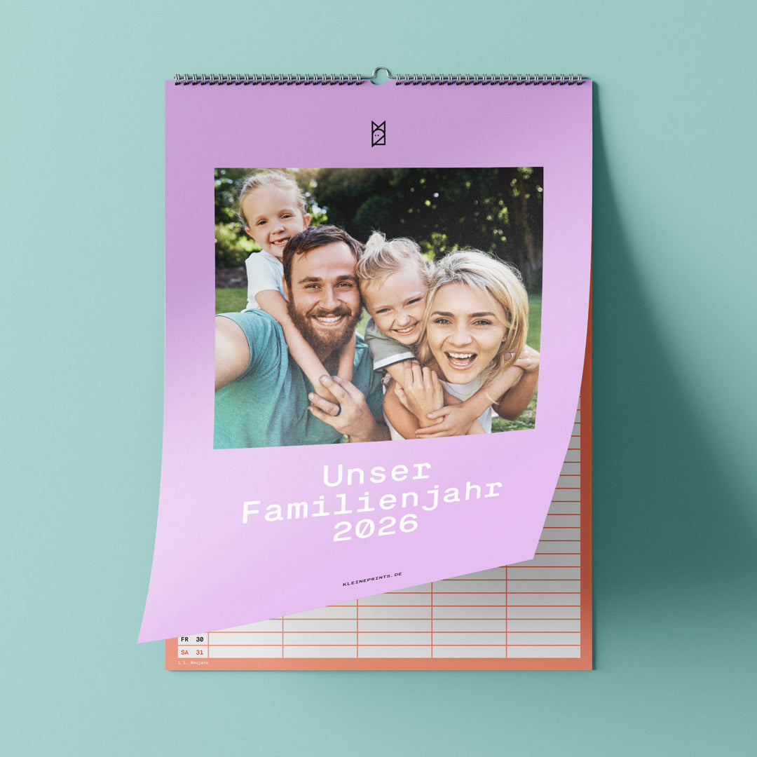 Familienplaner mit Fotos