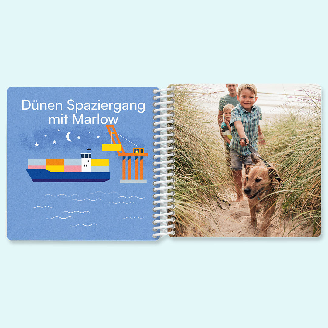Fotobuch für Kinder mit coolen Hafen Illustrationen von HUMAN EMPIRE — Kleine Prints