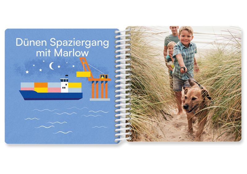Fotobuch für Kinder mit coolen Hafen Illustrationen von HUMAN EMPIRE — Kleine Prints