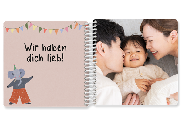 Fotobuch für Kinder im Geburtstagsdesign — Kleine Prints