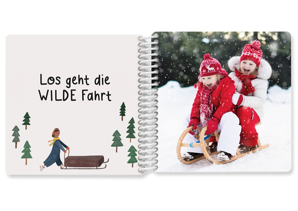Fotobuch für Kinder WEIHNACHTSEDITION by Gretas Schwester, Schlitten — Kleine Prints