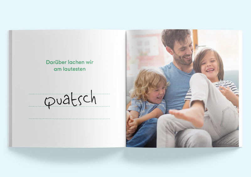 Papa Fotobuch zum Ausfüllen, Geschenk zum Vatertag — Kleine Prints