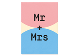 Grußkarte zur Hochzeit "Mr+Mrs" von Kleine Prints