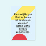 Spruch Postkarte "Mixer" — Kleine Wahrheiten by  Kleine Prints