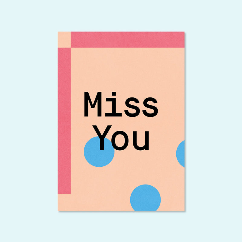 Design Grußkarte "Miss You" — Kleine Prints