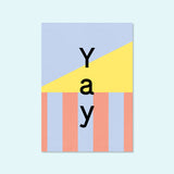 Grußkarte "Yay" von Kleine Prints