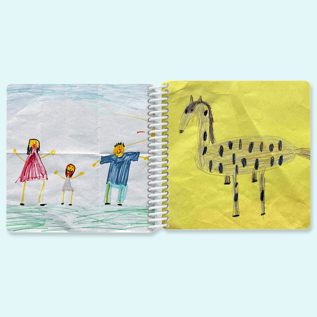 Personalisiertes Kinderkunstbuch online gestalten bei Kleine Prints