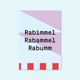 Bunte Design Postkarte "Rabimmel" — Kleine Prints