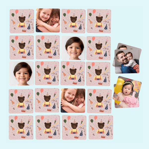 Memospiel mit eigenen Fotos im Geburtstagsdesign — Kleine Prints
