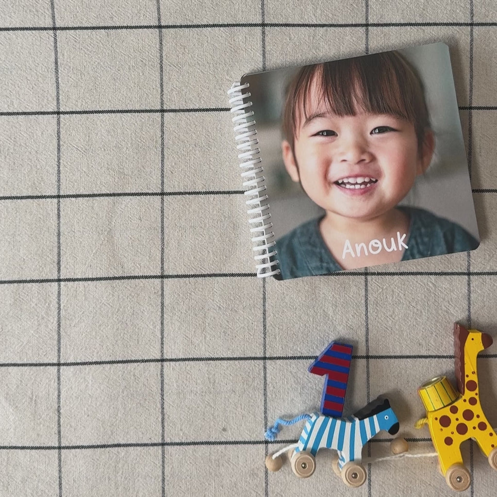 Fotobuch für Kinder "Geburtstag" mit Zeichnungen von Gretas Schwester — Kleine Prints