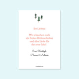 Personalisierte Weihnachtskarte mit Foto "Lichterkette" Gretas Schwester — Kleine Prints