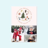 Personalisierte Weihnachtskarte mit 3 Fotos "XMAS Things" Gretas Schwester — Kleine Prints