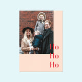 Design Weihnachtskarte mit Fotos "Ho Ho Ho" — Kleine Prints