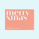 Zeitlose Weihnachtskarte mit Foto und Typo "Merry Xmas" — Kleine Prints