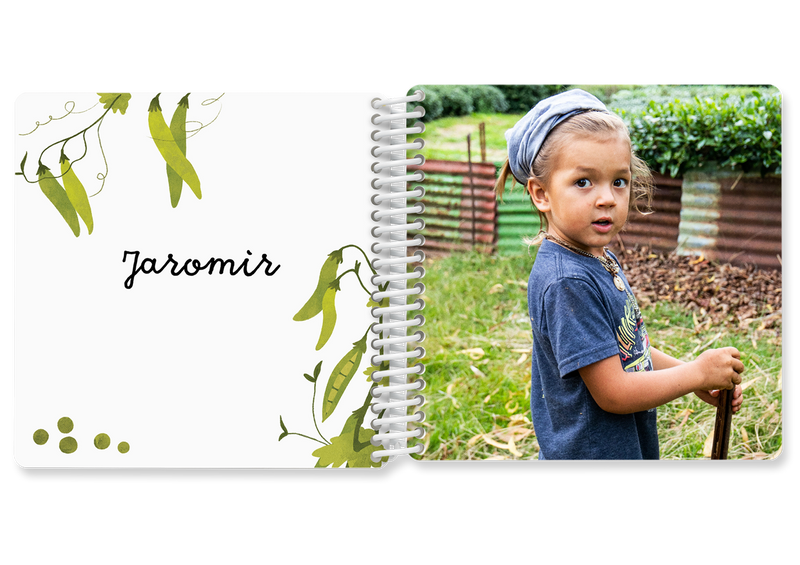 Fotobuch für Kinder im Garten Design — Kleine Prints